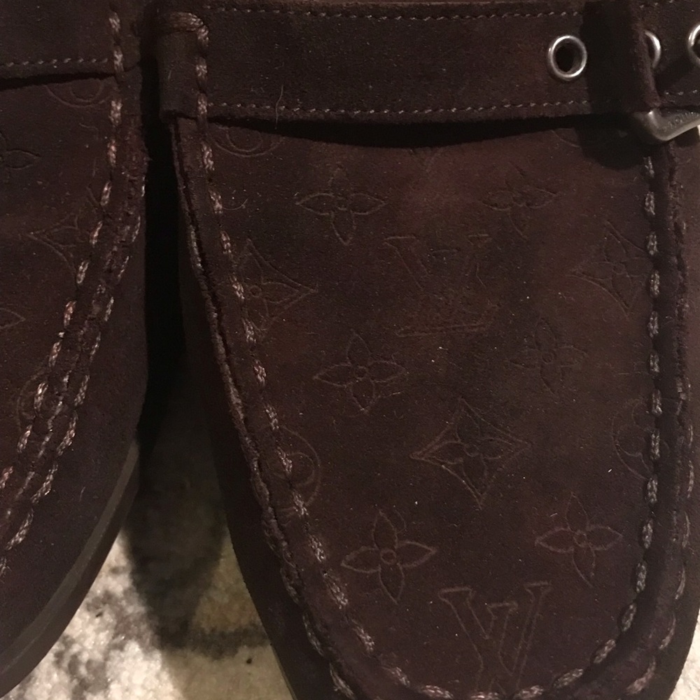 Auth Louis Vuitton loafer/driving shoes 7 - Picture 3 of 9